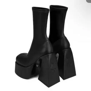 Naked Wolfe | Shoes | Naked Wolf Jade Black Stretch Ankle